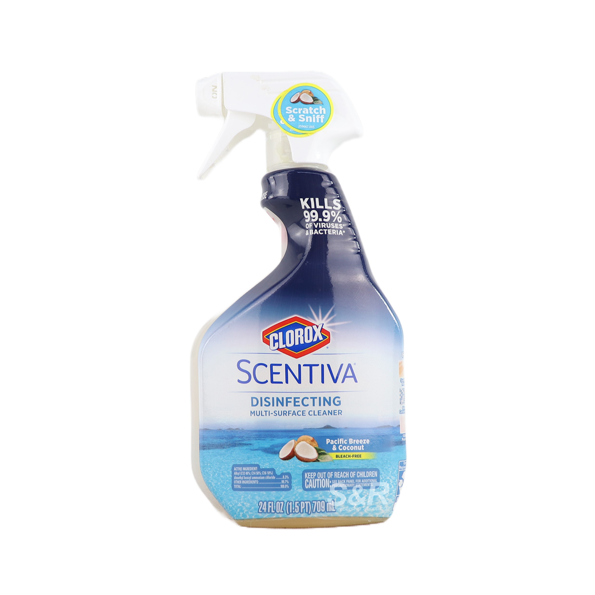 Clorox Scentiva Pacific Breeze & Coconut Disinfecting Multi-Surface Cleaner 709mL